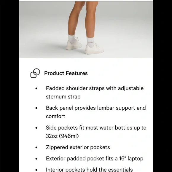 Lululemon Athletica double zip backpack - Picture 15 of 16